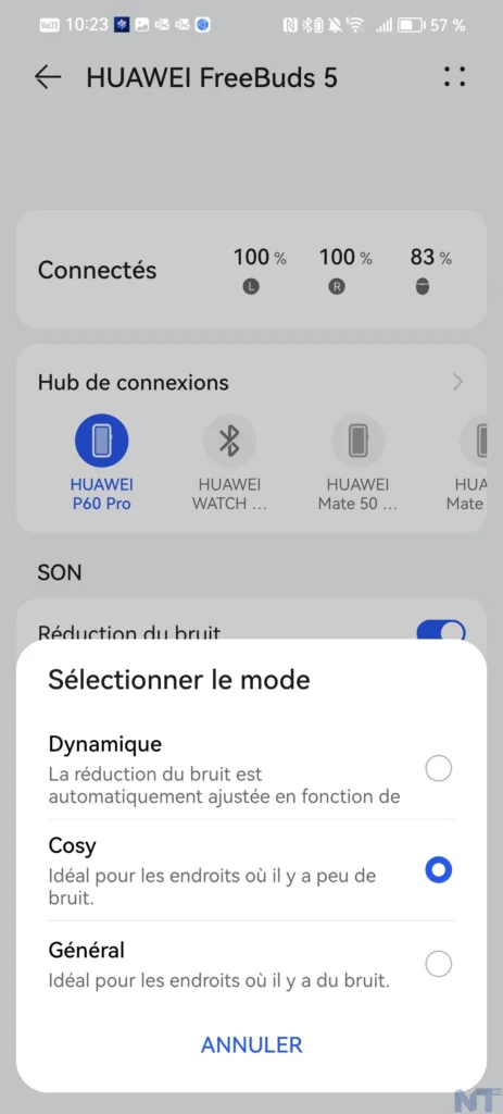Test des Huawei FreeBuds 5 : du bon dans les oreilles 27 Huawei Freebuds 5 S 2