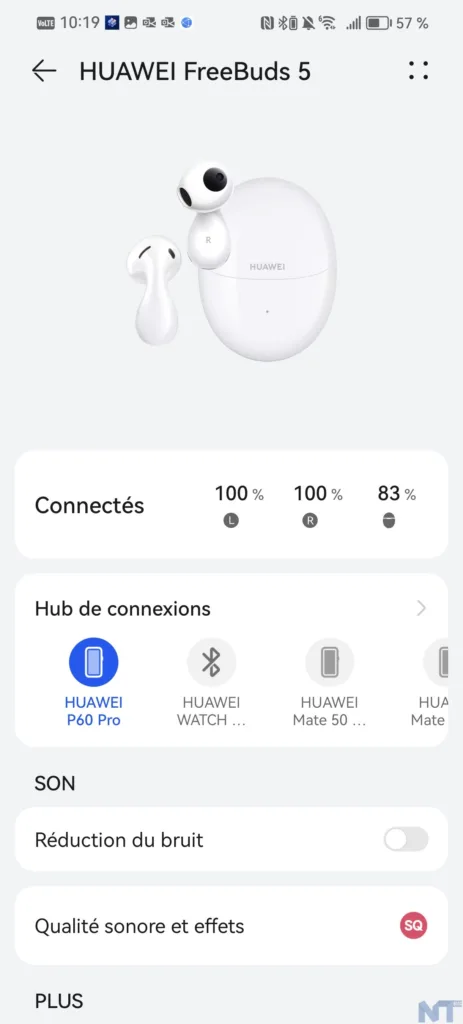 Test des Huawei FreeBuds 5 : du bon dans les oreilles 24 Huawei Freebuds 5 S 4