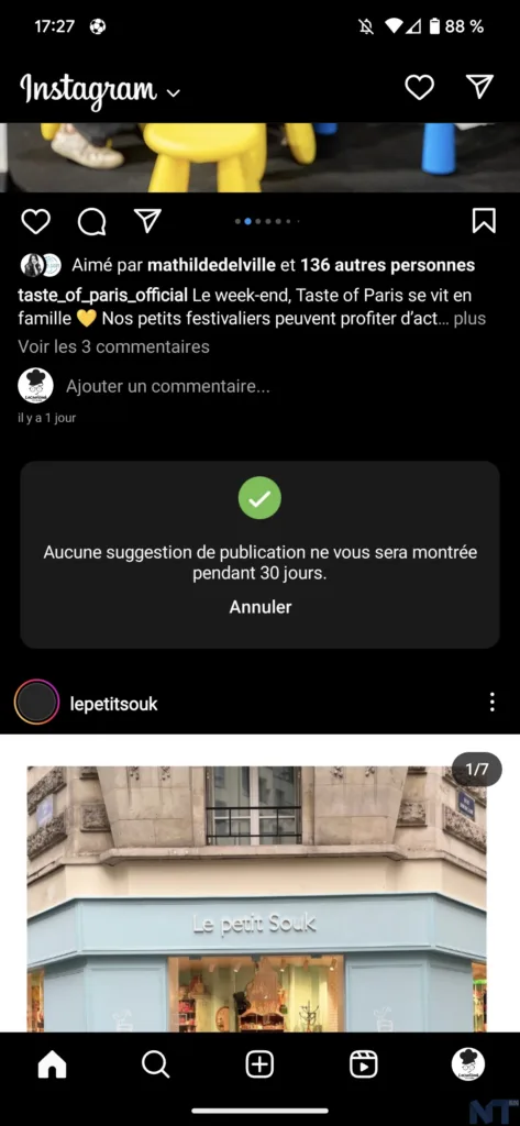 Comment désactiver ou masquer les messages suggérés dans votre fil d'actualité Instagram ? 44 Instagram Suggestion 6