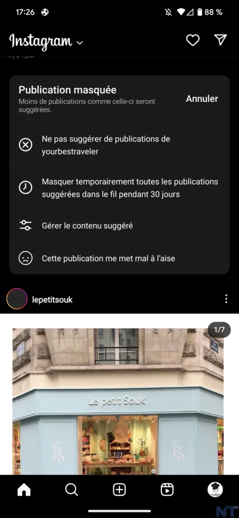Comment désactiver ou masquer les messages suggérés dans votre fil d'actualité Instagram ? 43 Instagram Suggestion 8