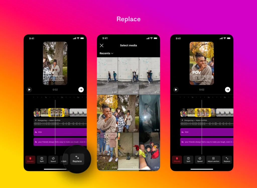 Instagram se dote de commentaires en GIF et d'une fonction d'édition de Reels 66 Replace