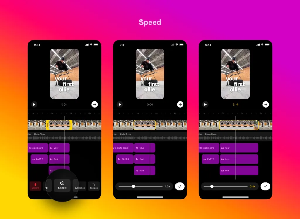 Instagram se dote de commentaires en GIF et d'une fonction d'édition de Reels 65 Speed 1