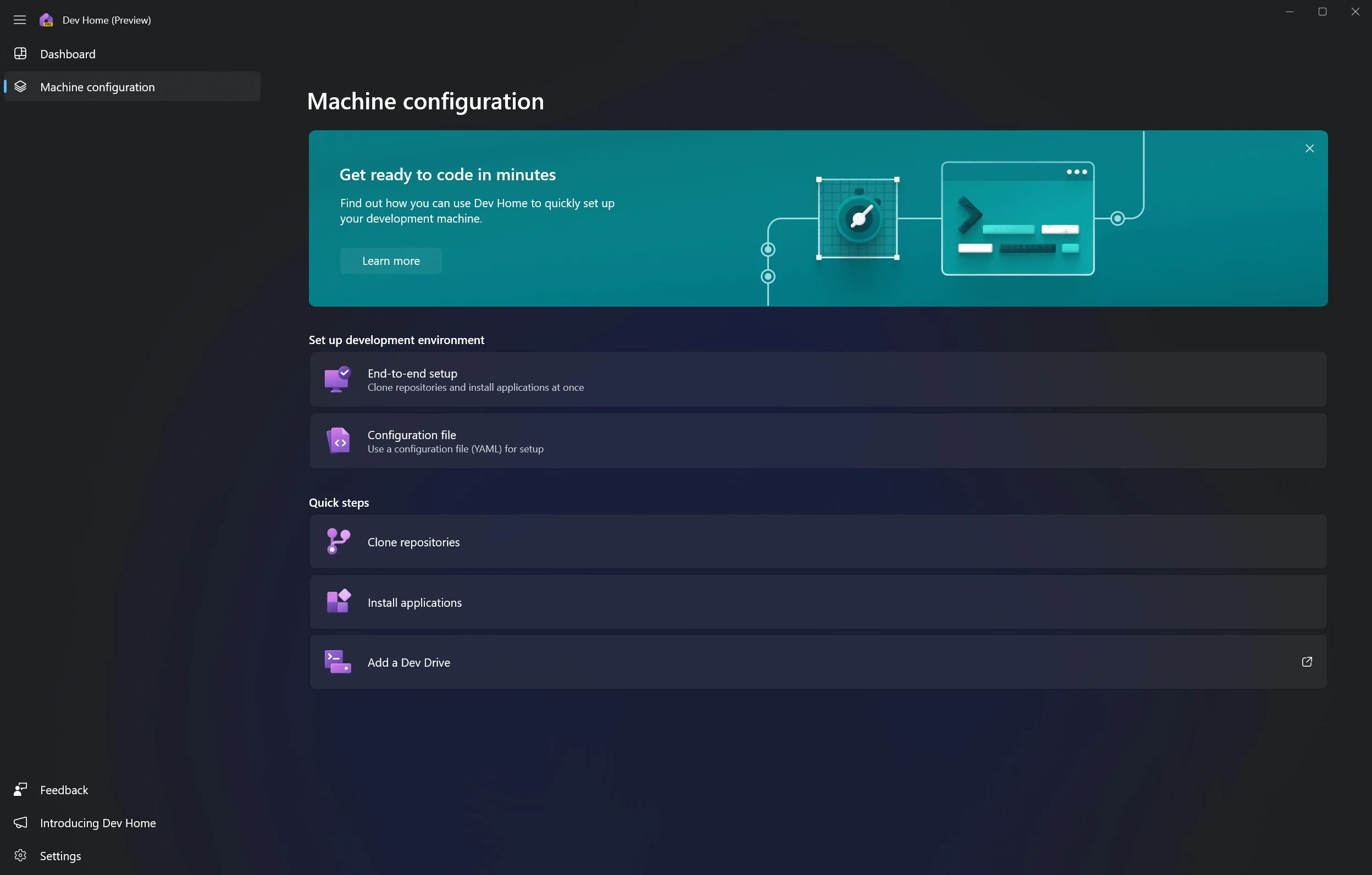 devhome machine config jpg