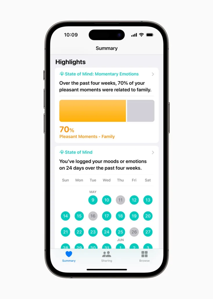 Apple dévoile de nouvelles fonctionnalités de santé dans iOS 17, iPadOS 17 et watchOS 10 54 Apple WWDC23 health insights Sta 1