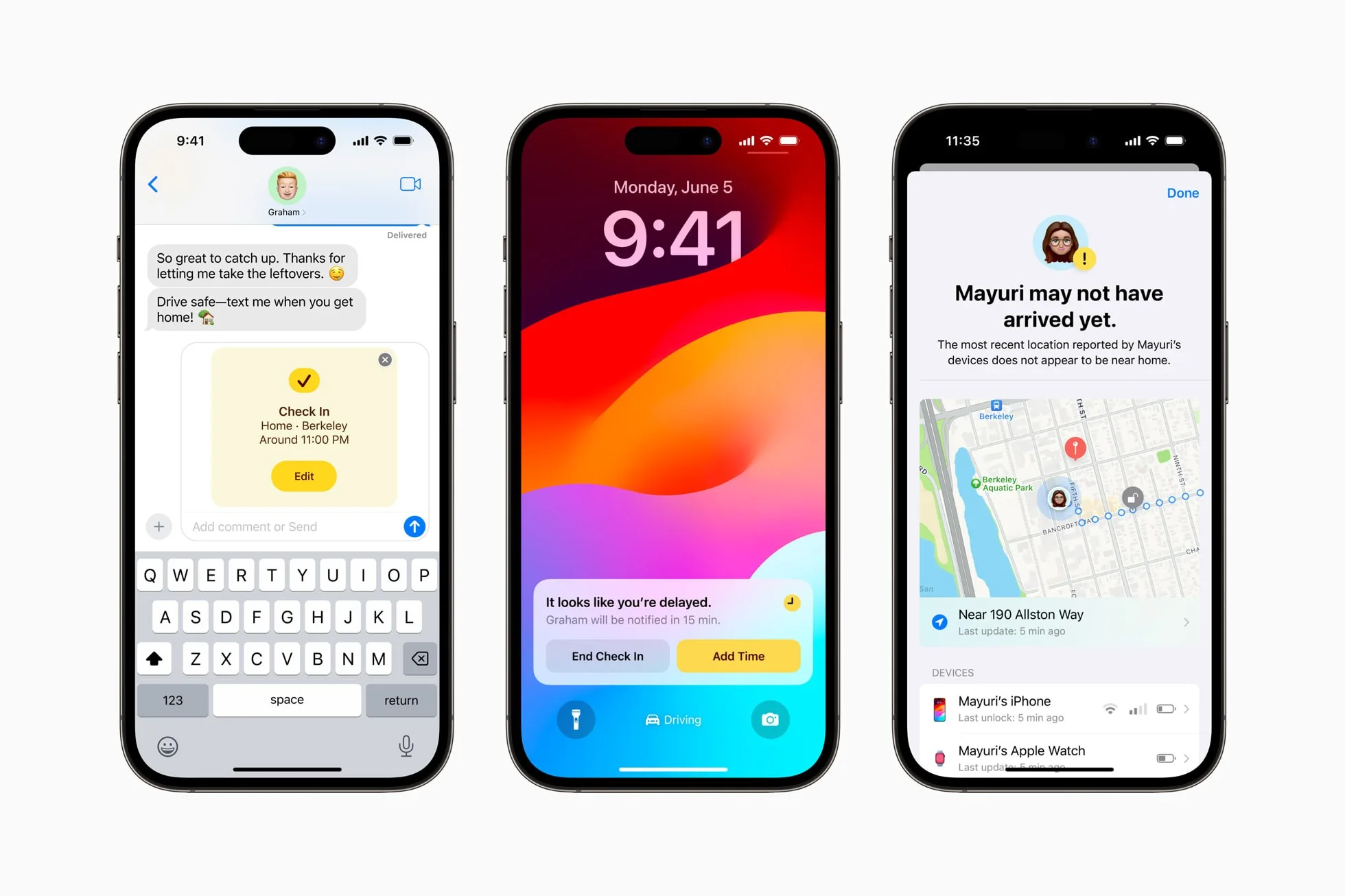 Apple WWDC23 iOS 17 Check In 3up jpg