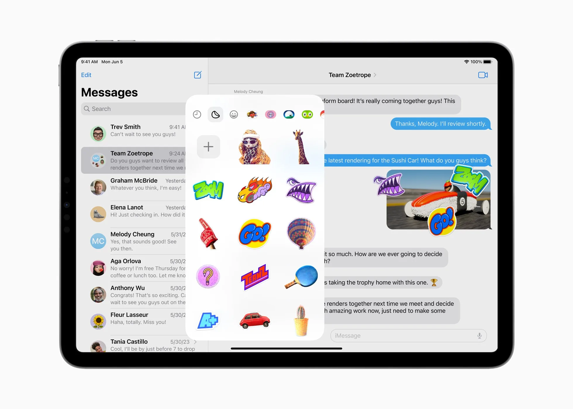 Apple WWDC23 iPadOS 17 Messages 1 jpg