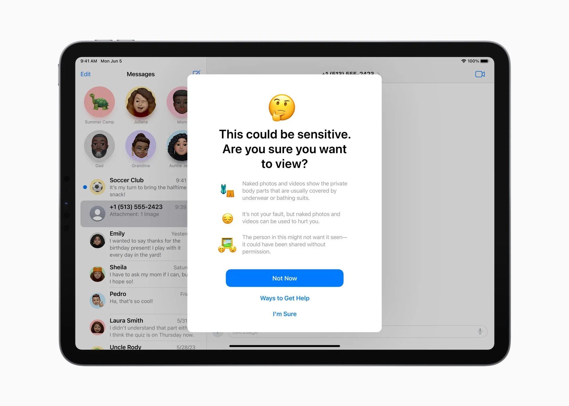 Apple WWDC23 privacy Sensitive C jpg