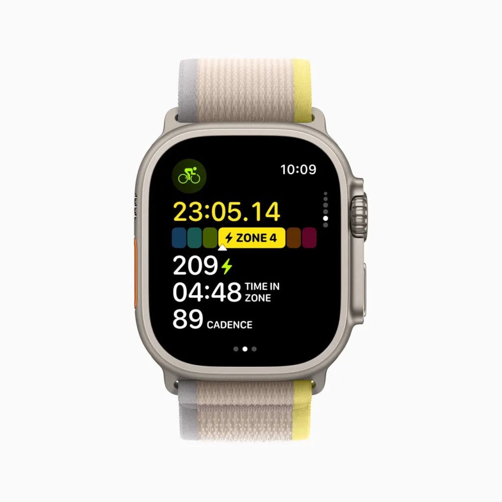 Apple WWDC23 watchOS 10 cycling 1