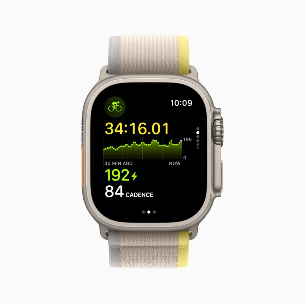 Apple WWDC23 watchOS 10 cycling 2