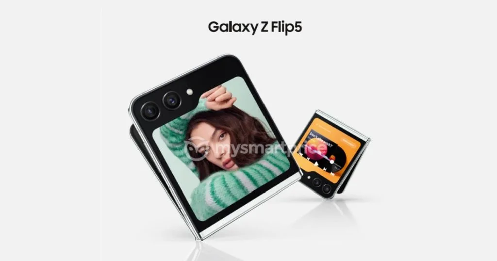 Les images promotionnelles des Galaxy Z Fold 5, Z Flip 5, Watch 6 et Tab S9 font surface 49 Samsung Galaxy Z Flip5 Renders Leaked 1024x538 1 jpeg