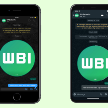 WA VIDEO MESSAGES FEATURE IOS ANDROID