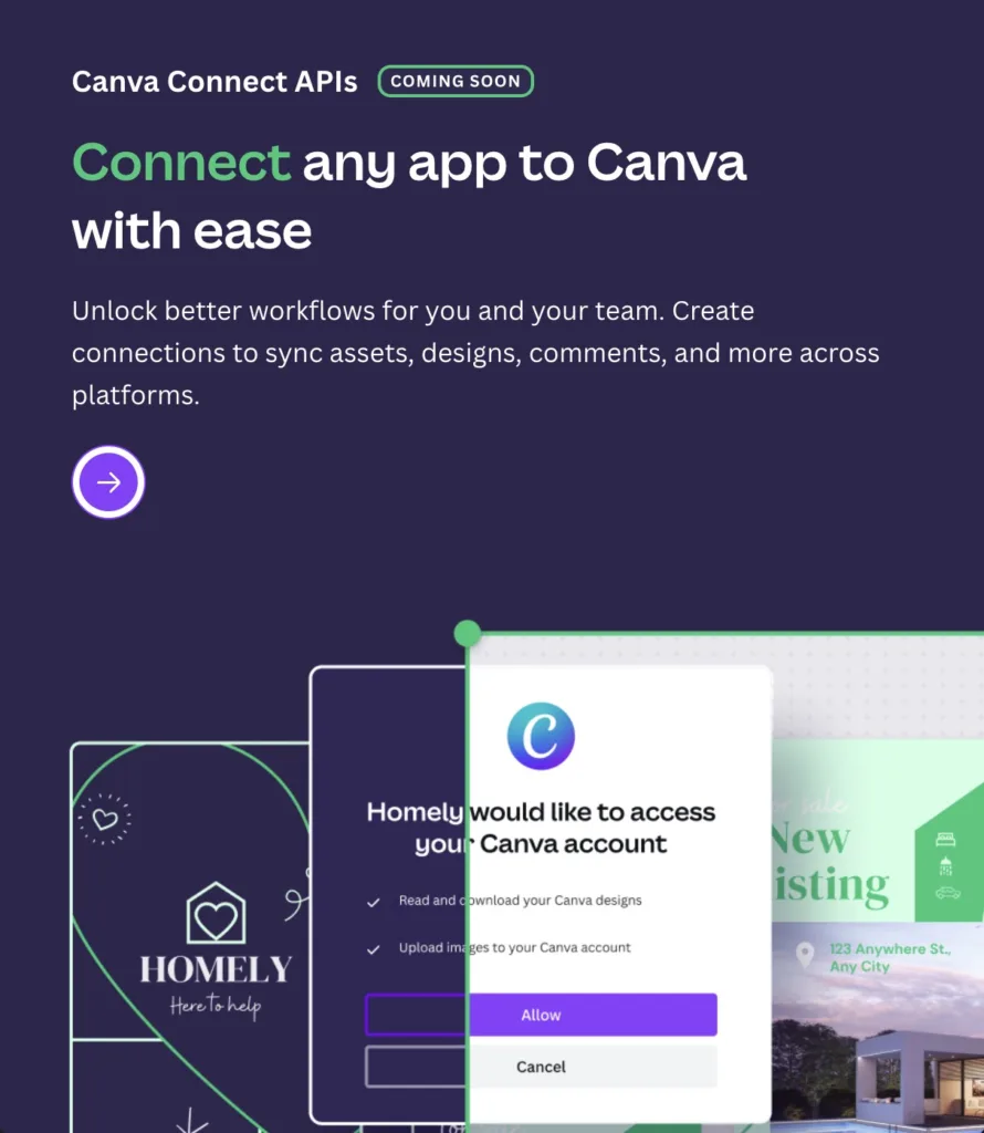 Canva annonce une plateforme pour les développeurs et un fonds de 50 millions de dollars 48 canva api 2