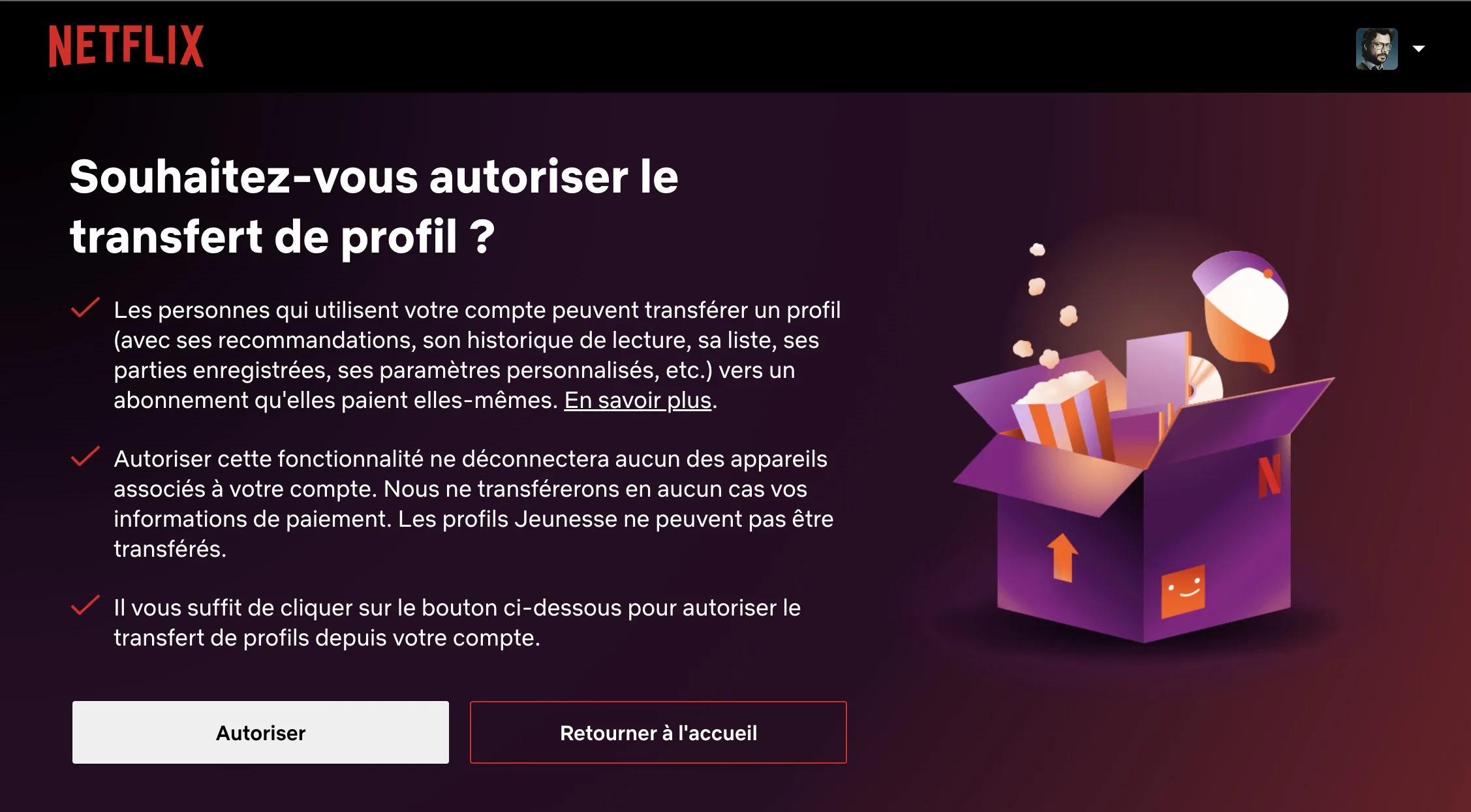 comment utiliser fonction transfert de profil netflix 2 jpg