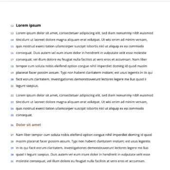 Adding line numbers to Google Do