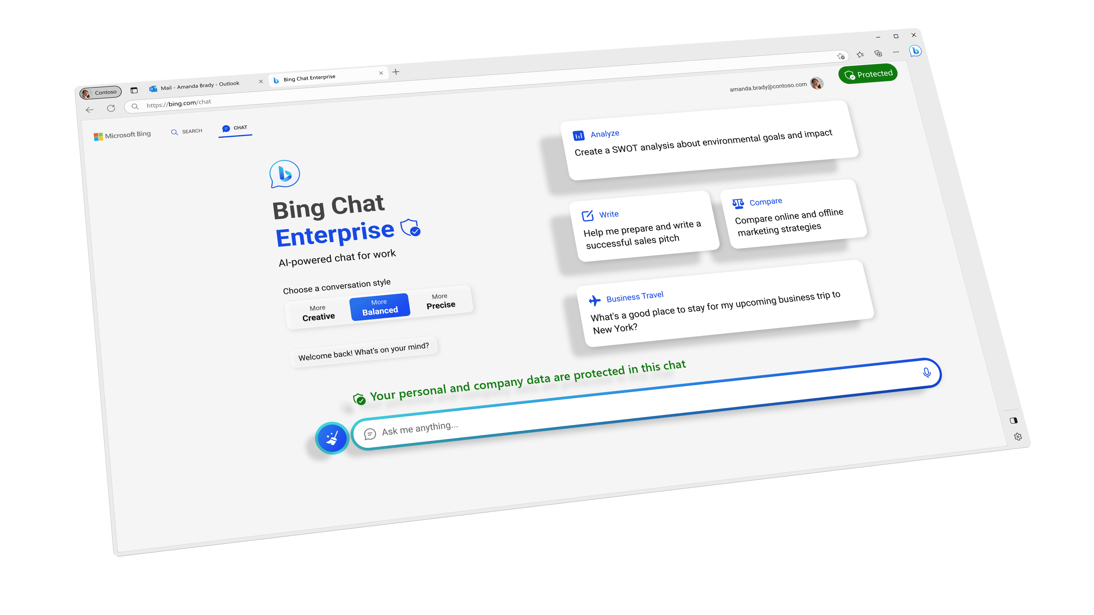 Bing Chat Enterprise de Microsoft offre une meilleure protection de la vie privée aux entreprises