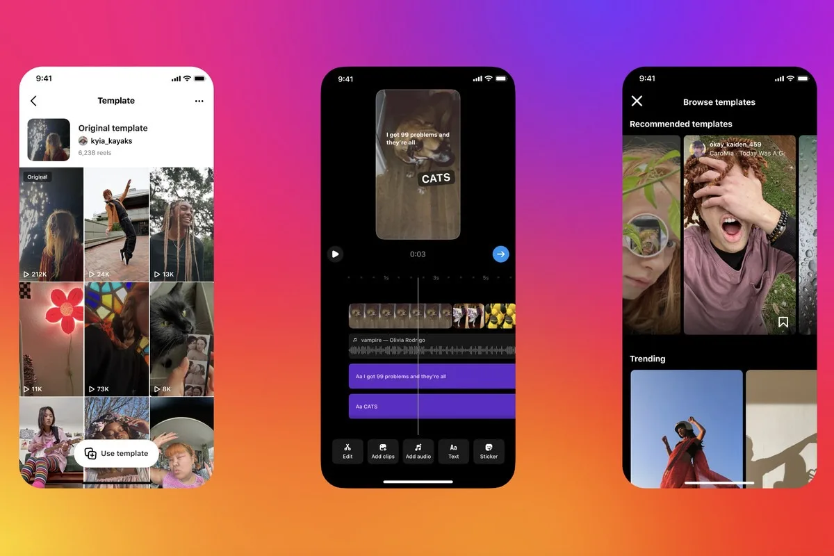 Les Reels Instagram vont encore plus loin dans l'approche du copiercoller