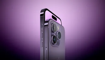 iPhone 14 Pro Purple Side Perspe