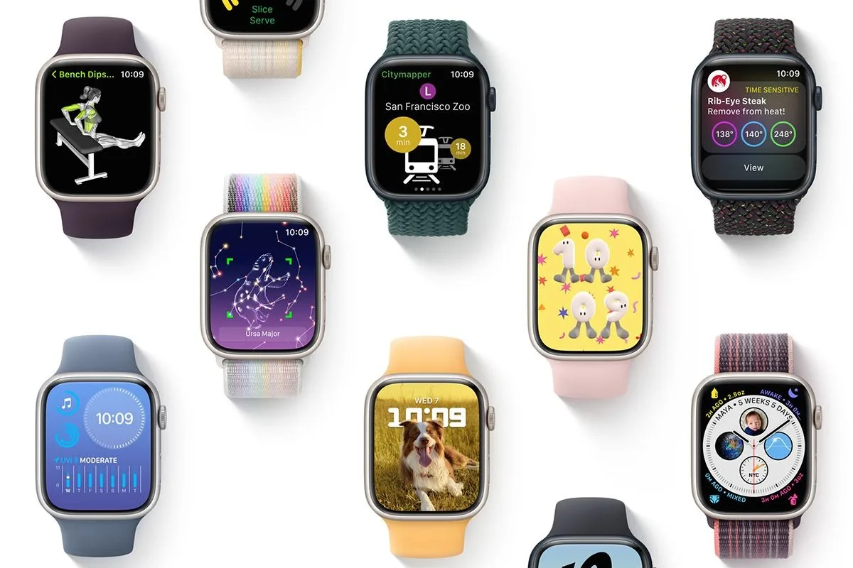 Apple Watch Series 8 in various jpg