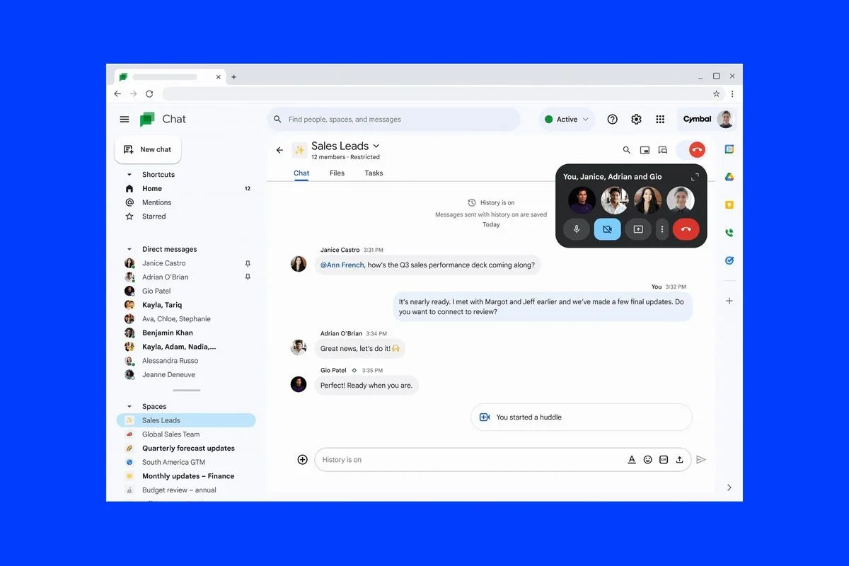 Google intègre Duet AI à Google Chat