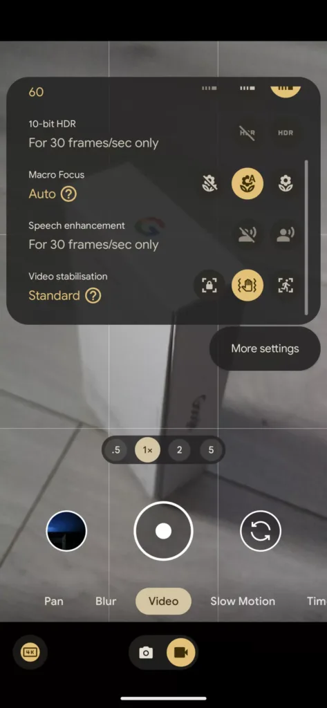 Voici la nouvelle interface de l'application Appareil photo pour la gamme Pixel 8 48 Screenshot 20230818 131240 scaled.jpg
