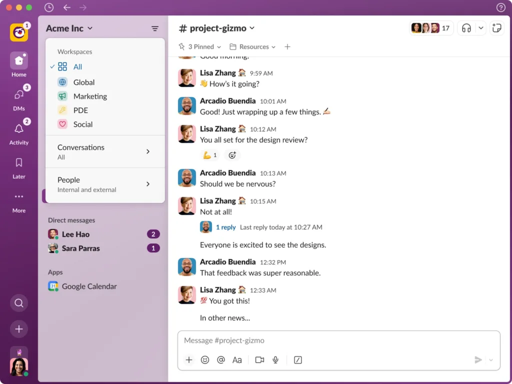 Unified View Across Workspaces for Grid