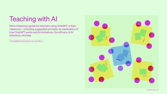 OpenAI publie un guide pour l’enseignement avec l’IA ChatGPT