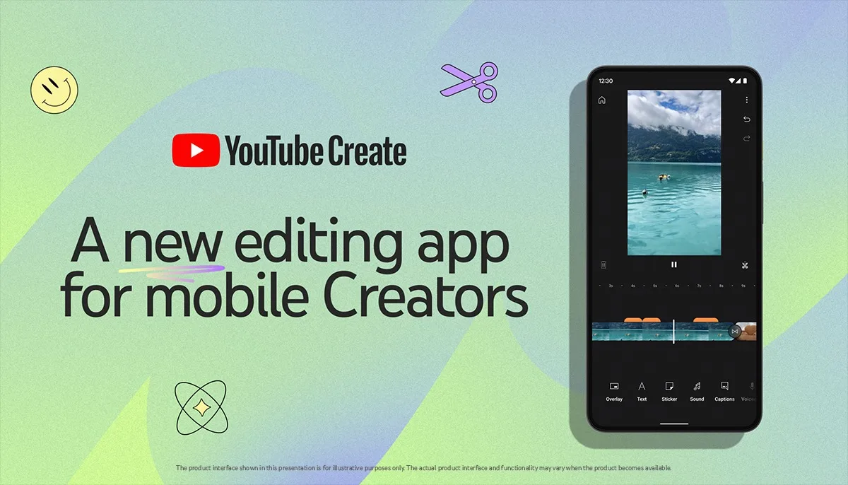 YouTube Create est conçu pour faciliter la réalisation de Shorts