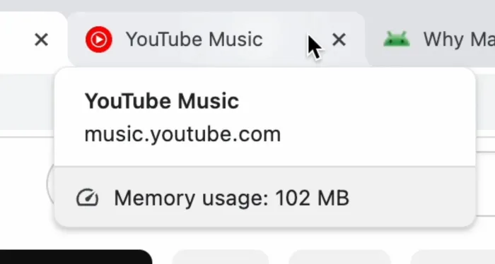 Google Chrome va dénoncer les onglets gourmands en mémoire vive