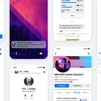 Broadcast Channels on FB MSGR He