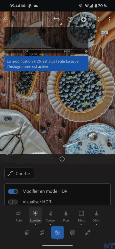 Adobe Lightroom sur Mobile ajoute la prise en charge HDR sur Android 14 54 Lightroom HDR 1