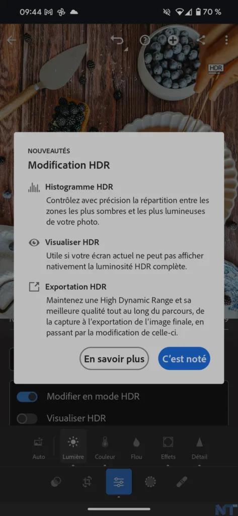 Adobe Lightroom sur Mobile ajoute la prise en charge HDR sur Android 14 53 Lightroom HDR 2