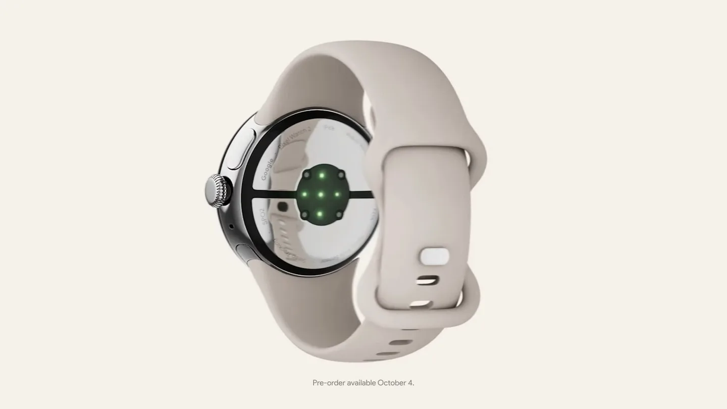 Pixel Watch 2 sensors jpg