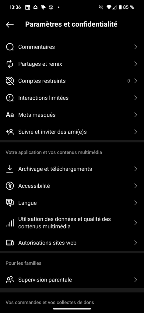 Comment réduire la consommation de données de votre téléphone sur Instagram ? 47 Screenshot 20231002 133648