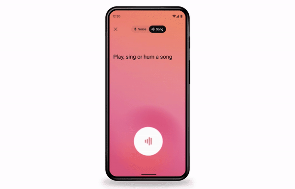 Voice and Song Search on YouTube