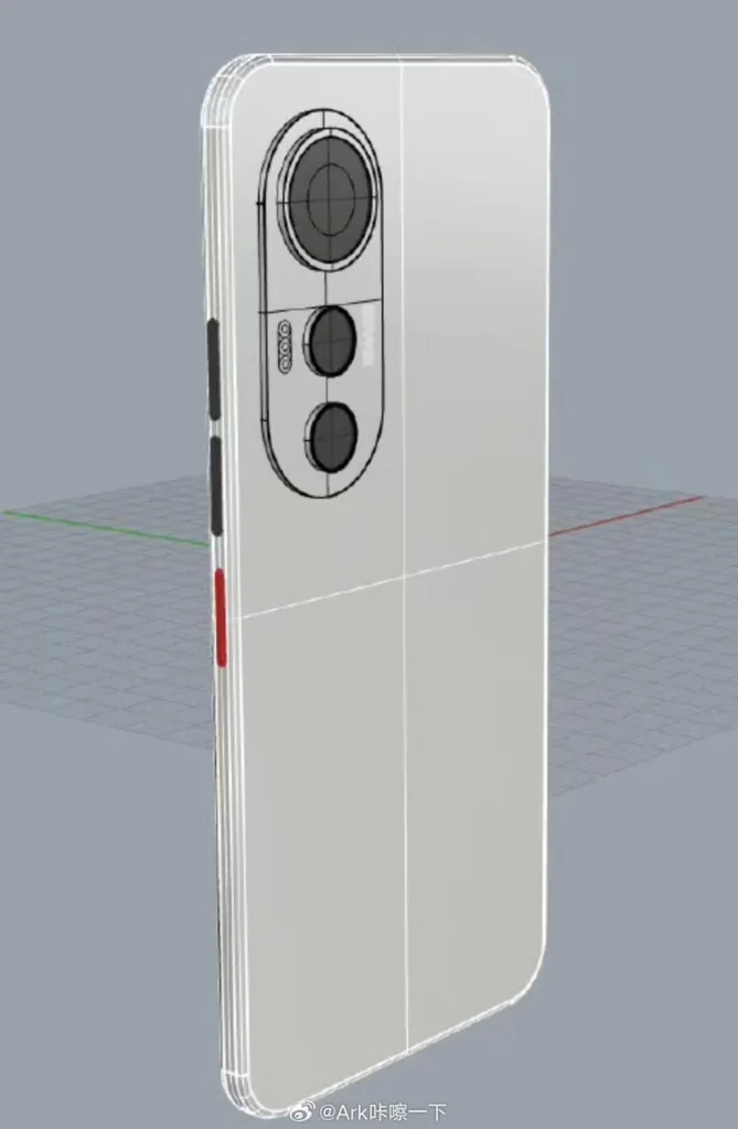 Alleged Huawei P70 3D model imag 2