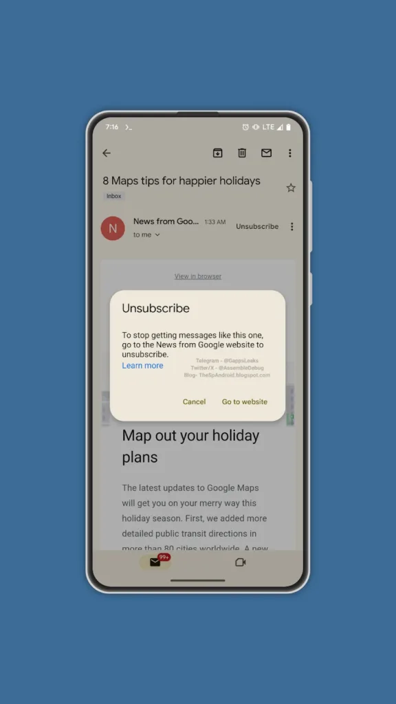 Vous disposerez bientôt d’un bouton « Se désabonner » dans Gmail pour Android 43 IMG ORG 1700190731737