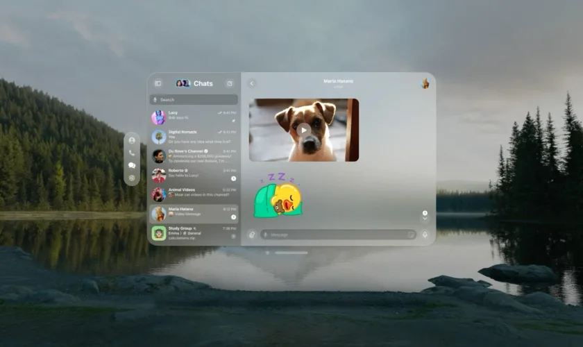 Telegram visionOS
