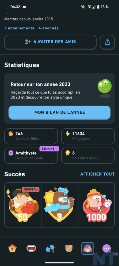 Duolingo dévoile son Bilan de l'année 2023 : découvrez vos statistiques d'apprentissage 37 Bilan annee 2023 Duolingo 6