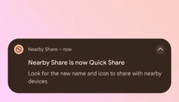 Nearby Share to Quick Share