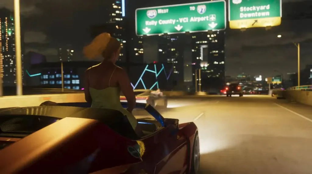 Voici un premier aperçu des lieux Vice City dans GTA 6 57 South bridge
