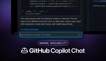 github copilot chat ga