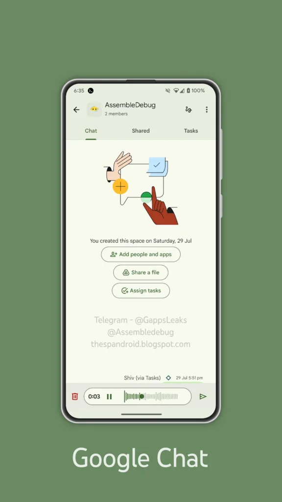 Les messages vocaux arrivent sur Google Chat pour améliorer la communication 64 IMG ORG 1706028702639