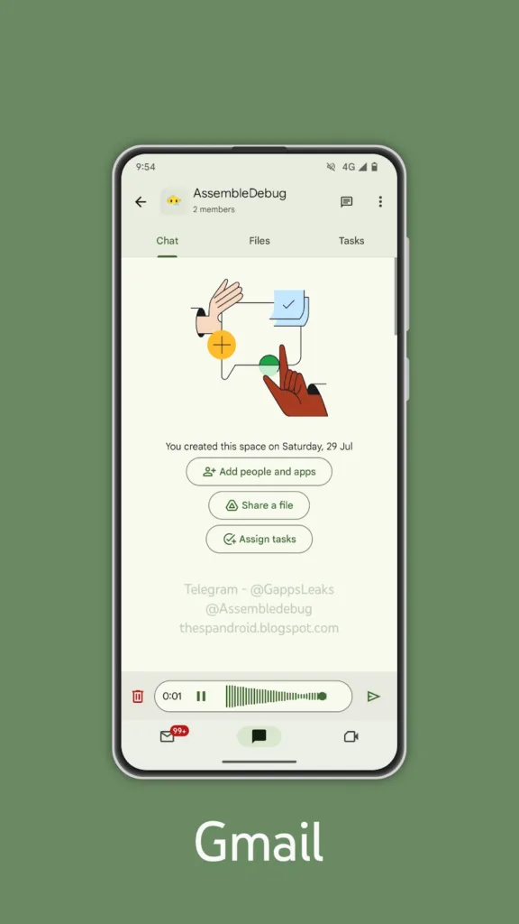 Les messages vocaux arrivent sur Google Chat pour améliorer la communication 65 IMG ORG 1706028702755