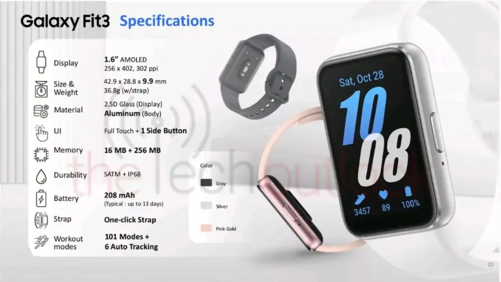 Galaxy Fit 3 : l'assistant bien-être ultime bientôt lancé ? 51 Samsung Galaxy Fit 3 3.jpeg
