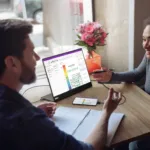 ThinkVision M14t Gen 2 lifestyle Business Meeting