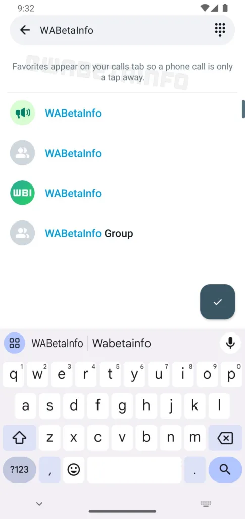 WA FAVORITE CONTACTS FEATURE CAL 1
