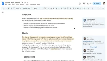 manage comments in Docs