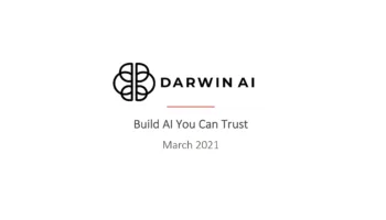 DarwinAI AI for Manufacturing De