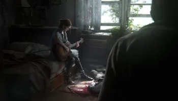 Ellie playing Guitar