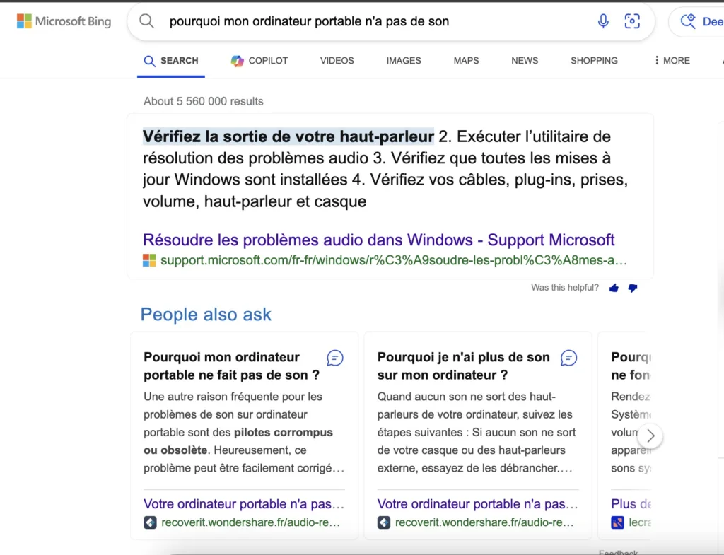 Google vs Bing : Qui dominera la recherche en ligne en 2024 ? 40 Screen 2024 04 07 14.57.00